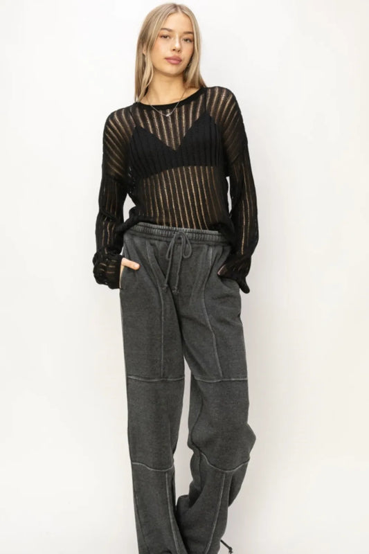 Openwork Ribbed Long Sleeve Knit Top 7dff2c3b-caa9-4859-b9e6-a69743bcc131-Max