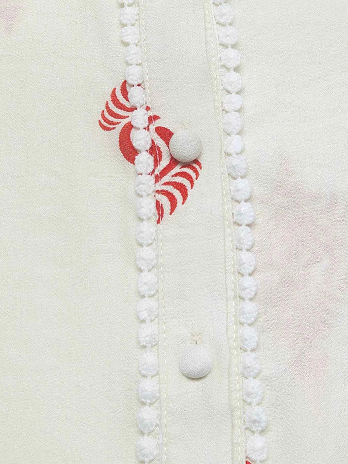 Lace Detail Long Sleeve Shirt