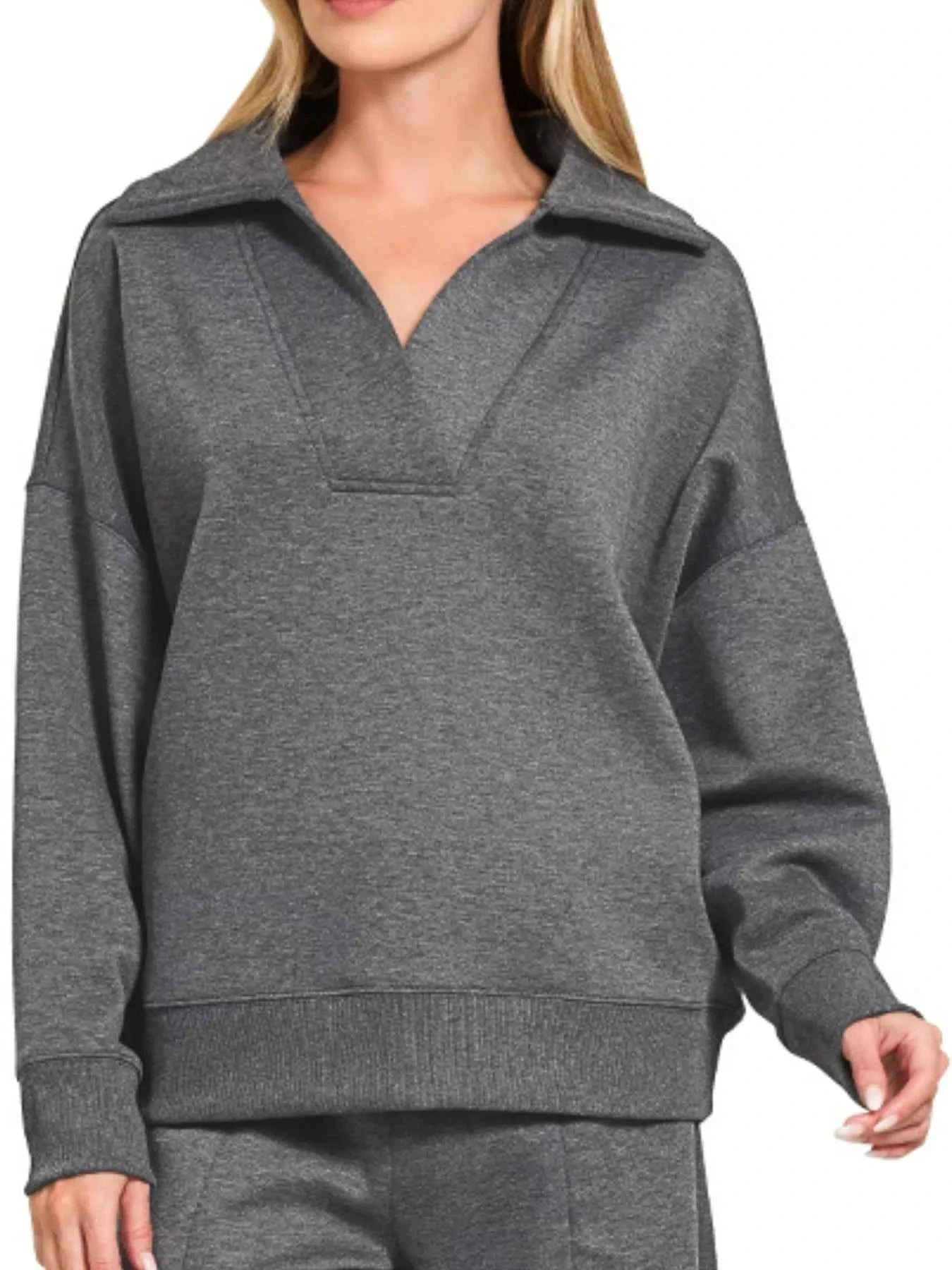 Zenana Scuba Collared Pullover and Pants Set 7e18be27-78c6-4c82-82b1-7b898a0290de-Max-Origin