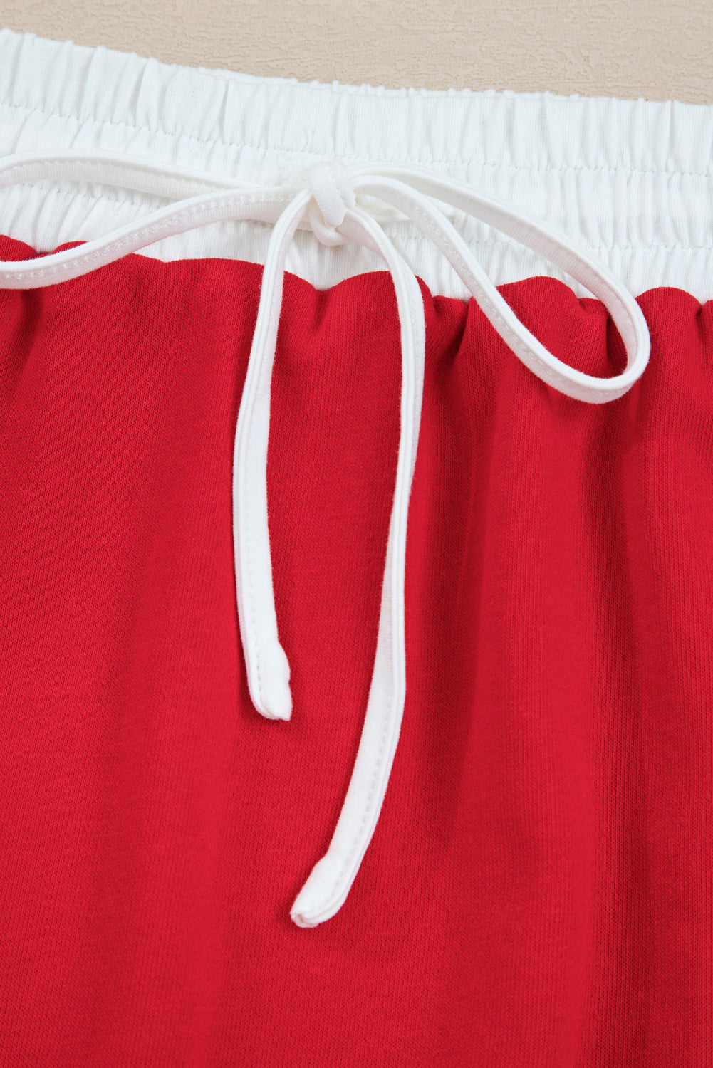 Tillandsia Purple Varsity Stripe Detail Drop Shoulder Pullover Mini Skirt Set 7e1fccebf0d24e48