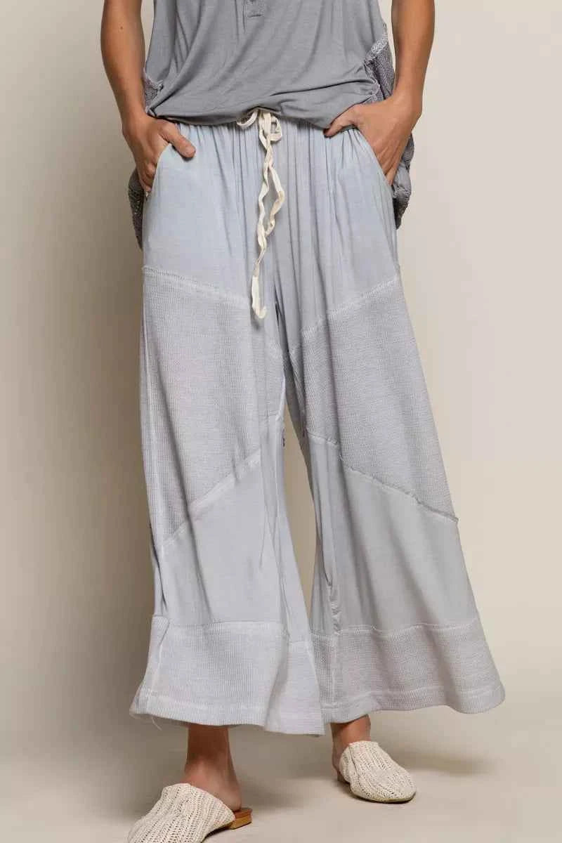 POL Elastic Waistband Wide Leg Pants with Drawstring DOVE GREY 7e2cb491-afbb-42a9-b4f9-73b6e4020a77-Max-Origin