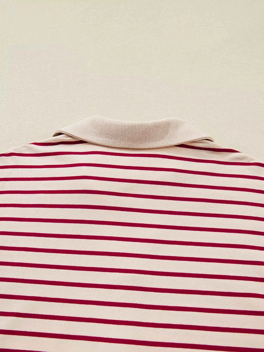 tripe Cropped Collared Drop Shoulder Pullover and Bubble Mini Skirt Set 7e3c77f688184f3080655c23308e492c-Max-Origin