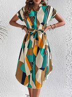 Tie Waist Short Sleeve Dress 7e4865fc-f607-417a-aa4d-7a58c32e31e7-Max-Origin