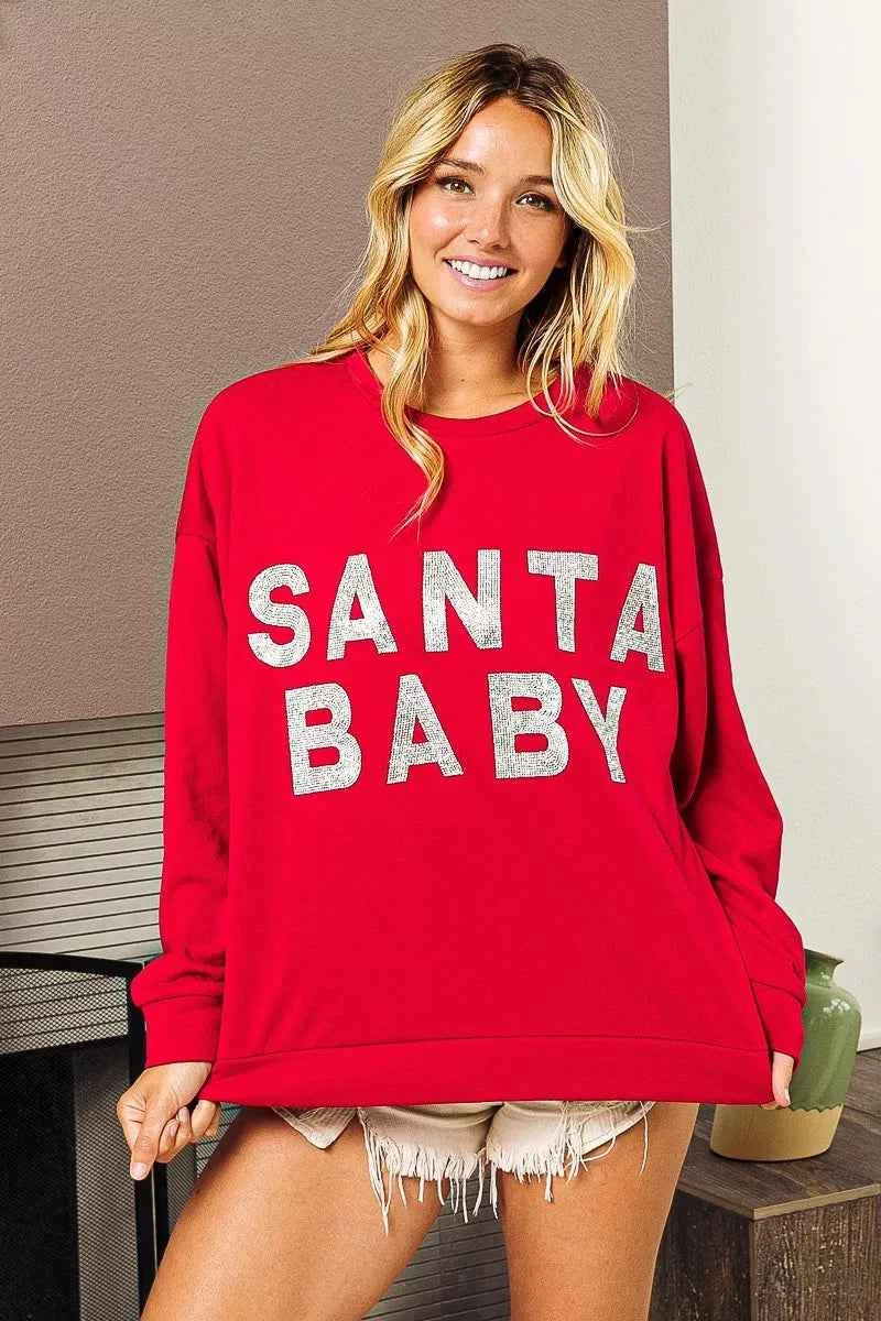 BiBi Santa Baby Lettering Christmas Sweatshirt 7e5eae8b3af441f593a8d0f8a2685d41-Max-Origin