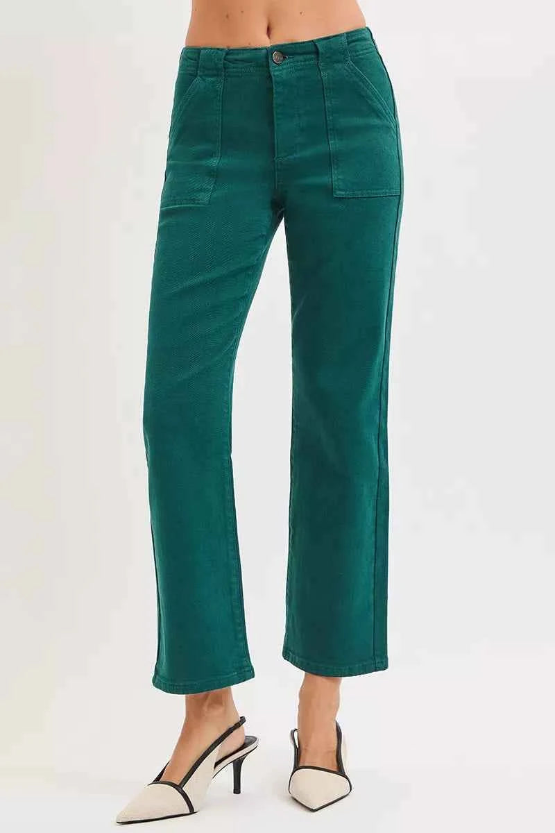RISEN High Rise Ankle Flare Patch Pocket Jeans 7e6751d6-2e72-41b4-a33c-22ac251c13fb-Max-Origin