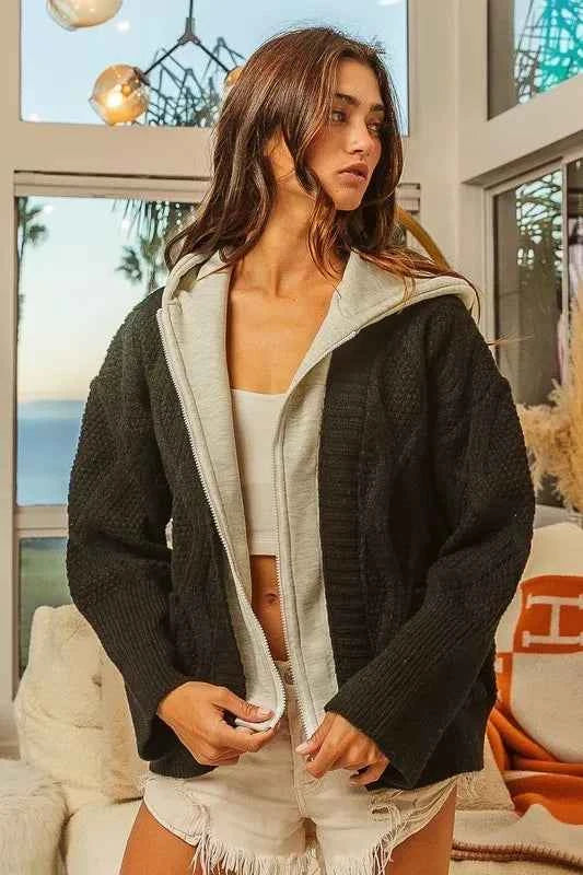 BiBi Knit Hoodie Rhombus Sweater Jacket 7e73dbf6-683a-40ed-b5b0-bbac281be378-Max-Origin