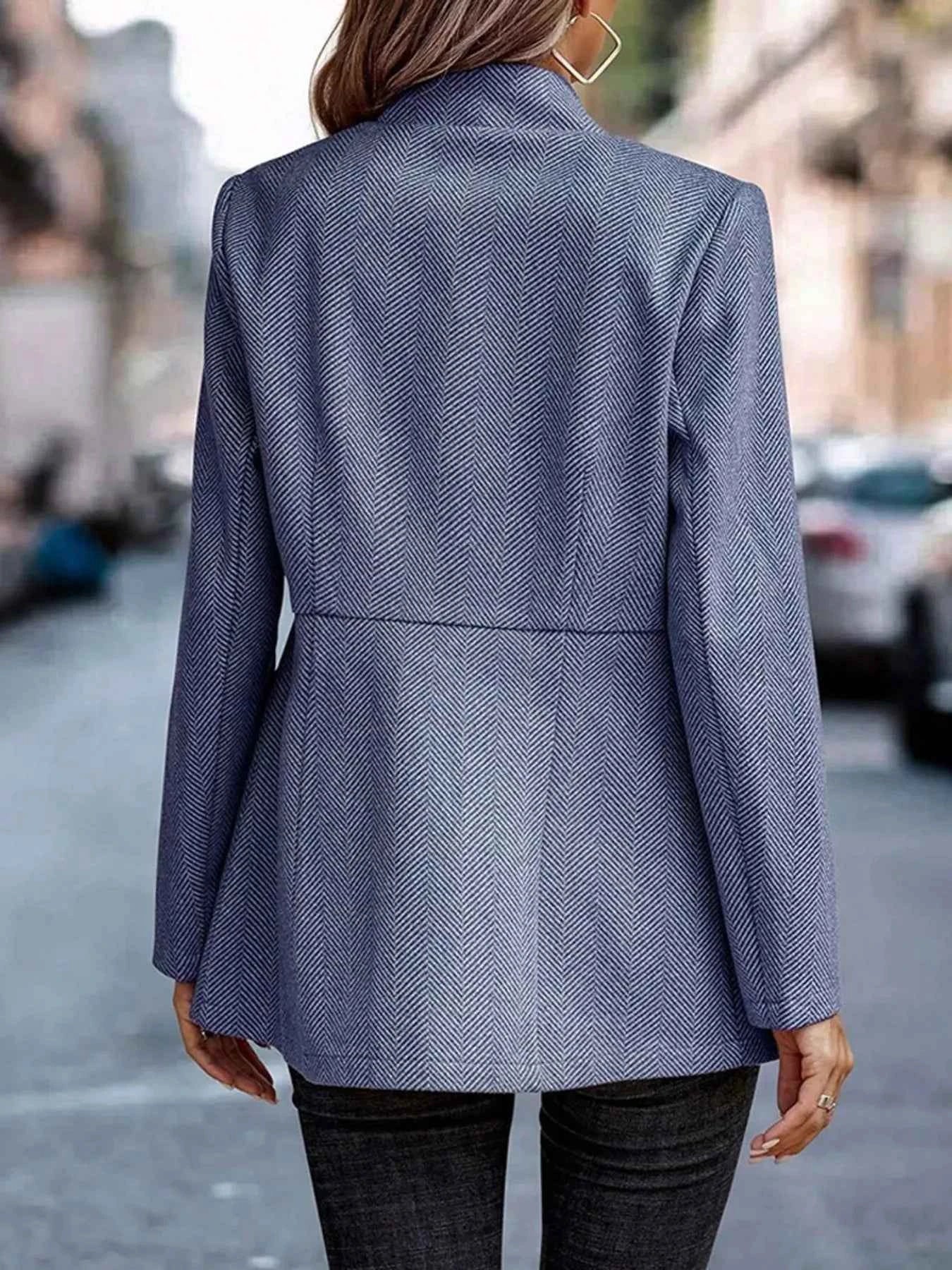 Open Front Long Sleeve Blazer 7e81043f92ae4f5ab3c0e01def701991-Max-Origin