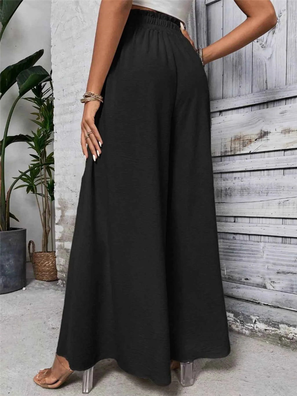 Frill Wide Leg Pants 7e8787576e5a45c29f8cf67c0956a966-Max-Origin