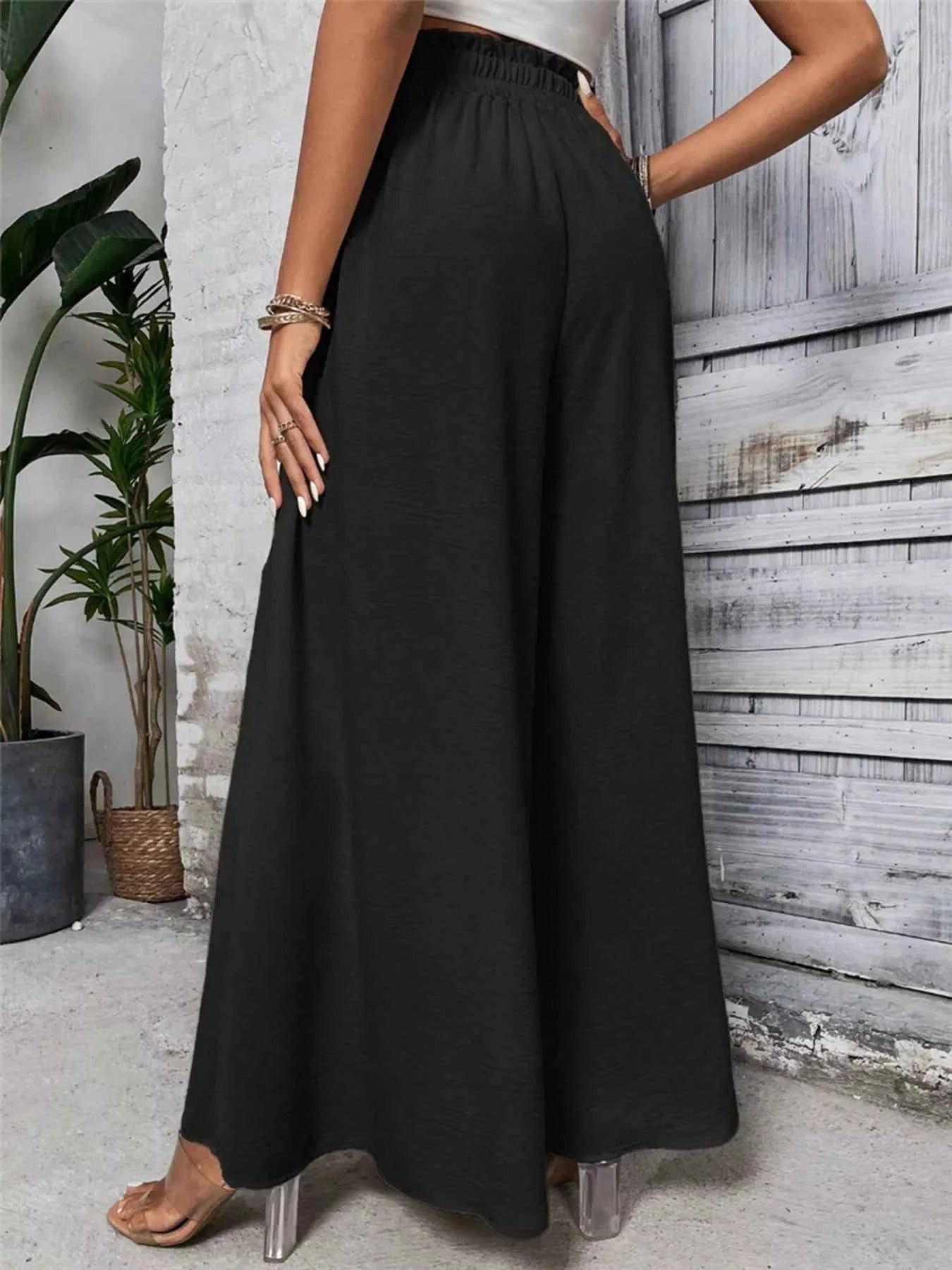 Frill Wide Leg Pants 7e8787576e5a45c29f8cf67c0956a966-Max-Origin