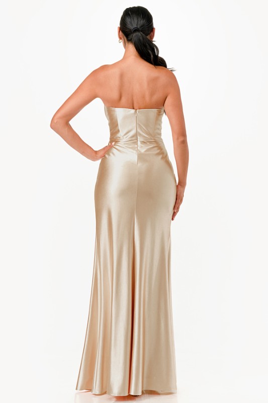 Veloura Satin Slit Gown – Sculpted Evening Elegance 7e9302e2-8b82-429c-9d6c-094ba1695976