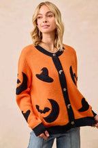 BiBi Halloween Witch Hat Moon Bat Artwork Cardigan 7e9489fce86f45a0acf2db555f76b35d-Max-Origin