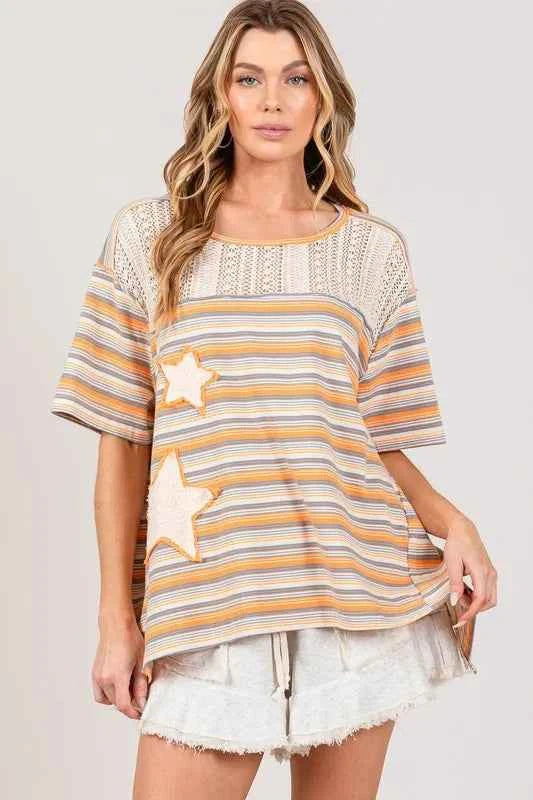 SAGE+FIG Accent Striped with Star Applique T-Shirt 7e9ee692ddc44056a6f49bce30e754de-Max-Origin