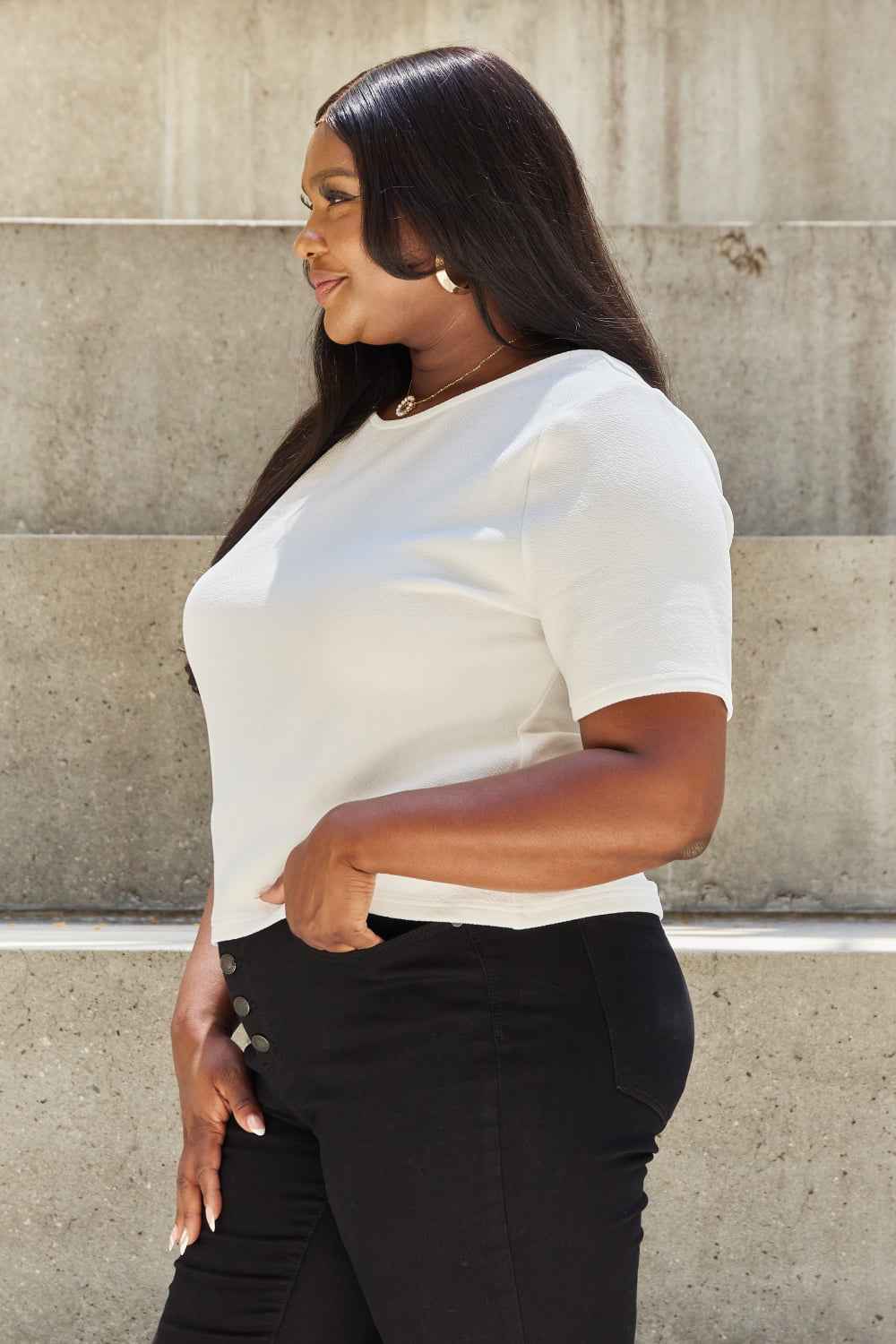 And The Why Pearly White Full Size Criss Cross Pearl Detail Open Back T-Shirt 7ea255f2e0544a388d7f47d484f2861c-Max