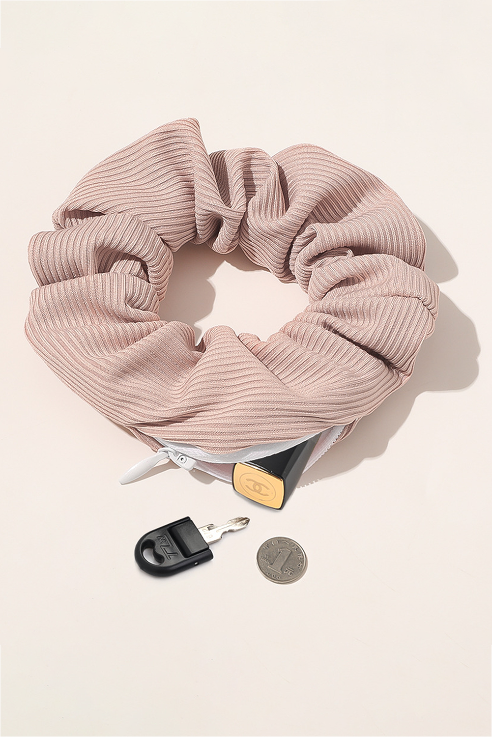Delicacy Pocket Scrunchie With Hidden Zipper Delicacy ONE SIZE cloth 7eb10d7007923a89