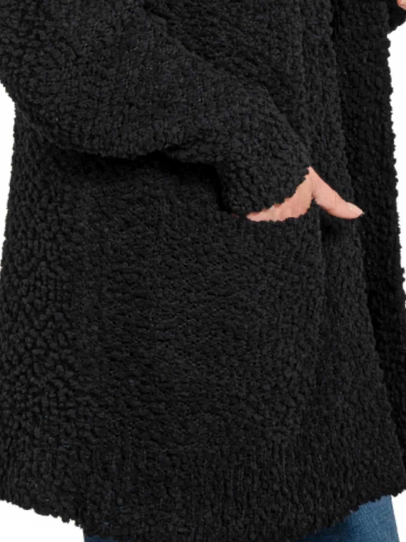 Zenana Long Sleeve Popcorn Sweater Cardigan with Pockets 7ec4ccff-7073-47d1-8e5e-0cecc46d5908-Max-Origin