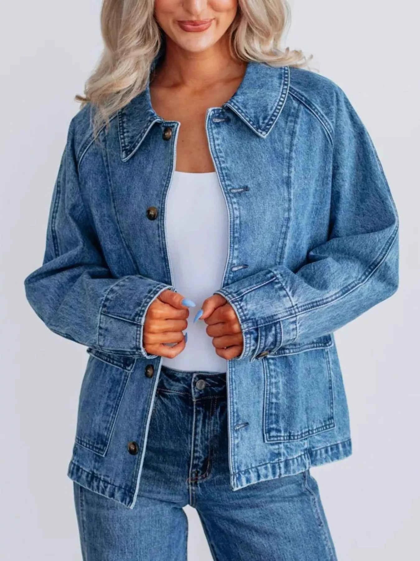 Button Up Raglan Sleeve Denim Jacket 7ec8cd7b-3196-4445-9f87-e817bcbbd730-Max-Origin