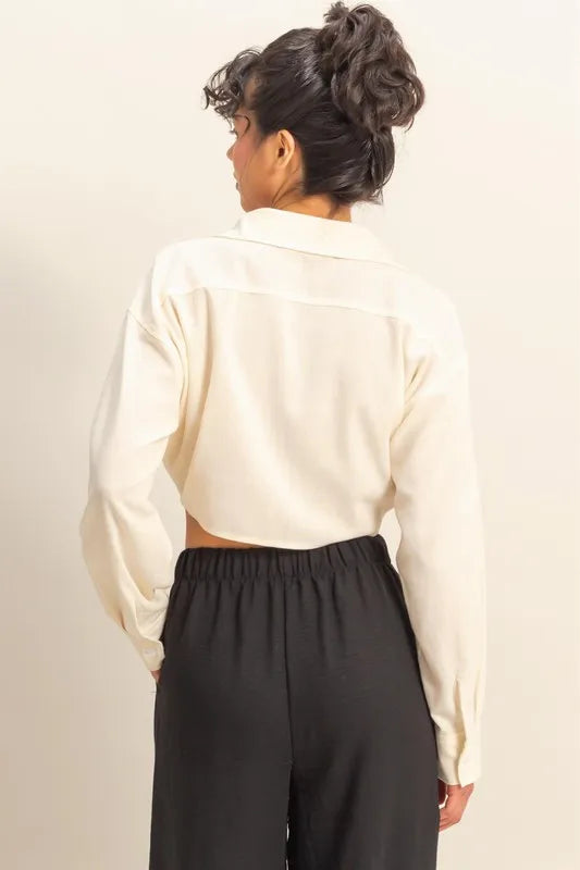 Washed Tie Front Crop Top 7ee12307d0584b01b19680caadfc5a09-Max-Origin