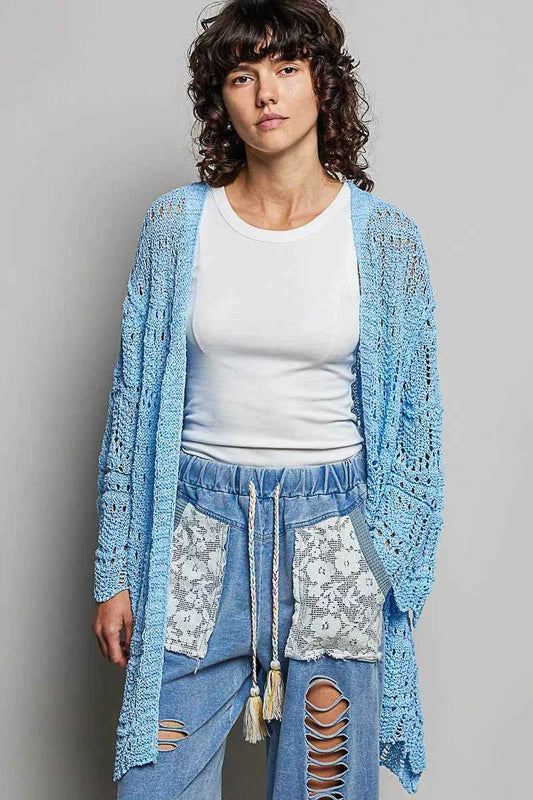 POL Openwork Lightweight Open Front Cardigan with Scalloped Edge 7ef626eb-2245-409c-964e-dd482d6303a9-Max-Origin