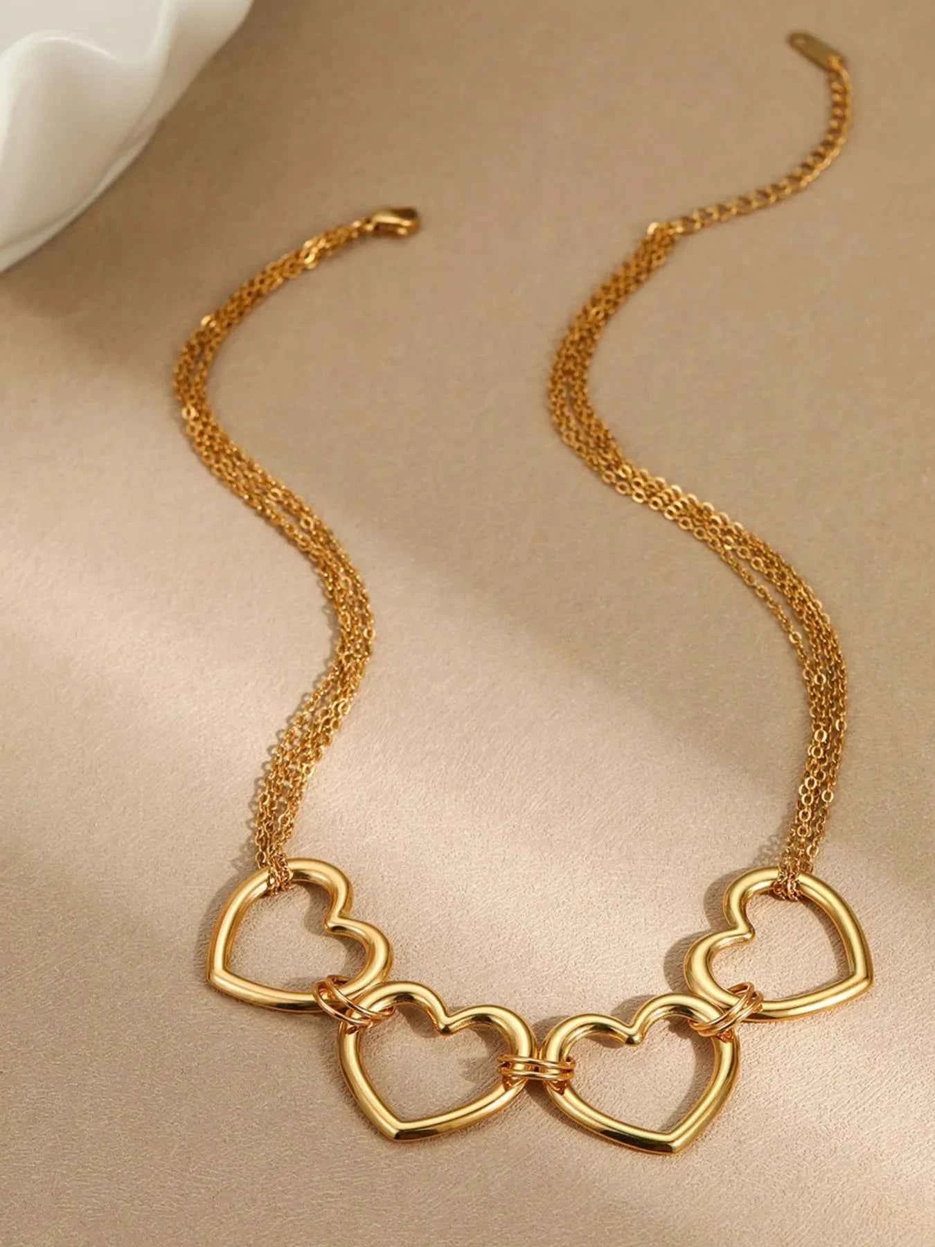 18K Gold-Plated Stainless Steel Heart Necklace 7f009218-f077-414b-9be9-fa8193916139-Max-Origin