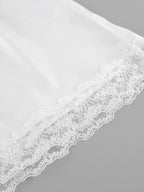 Lace Trimmed Top and Skirt Two-Piece Set 7f01f69e21964827966a3dc17a23c795-Max