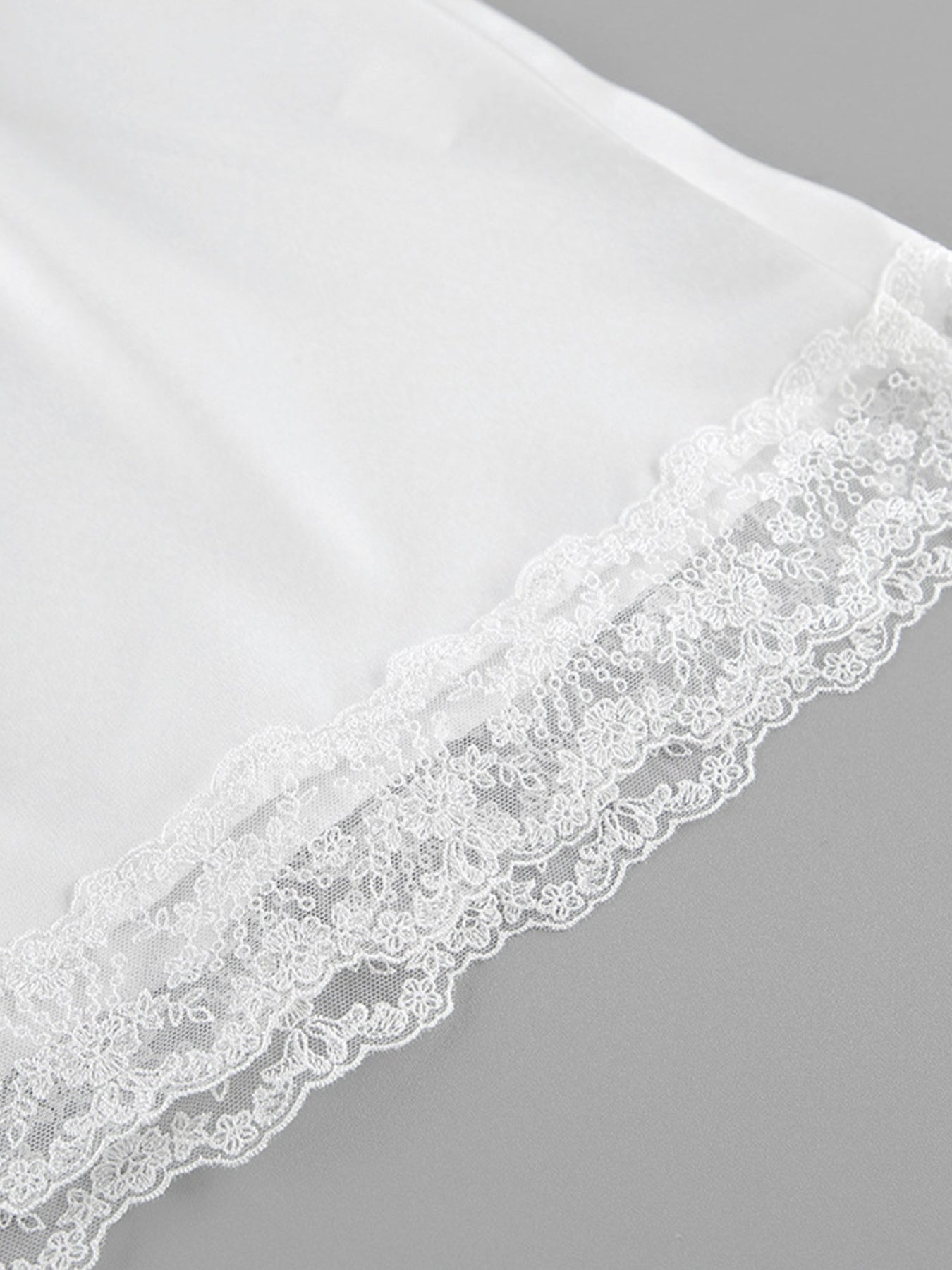 Lace Trimmed Top and Skirt Two-Piece Set 7f01f69e21964827966a3dc17a23c795-Max