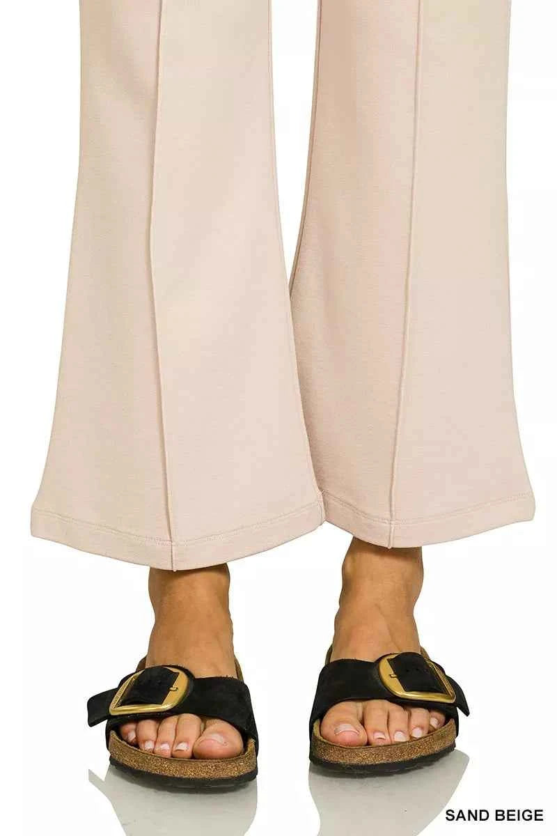 Zenana Heavy Ponte Elastic Waistband Pintuck Pants 7f2c1f25f29840fc80085e1e23fde95b-Max-Origin
