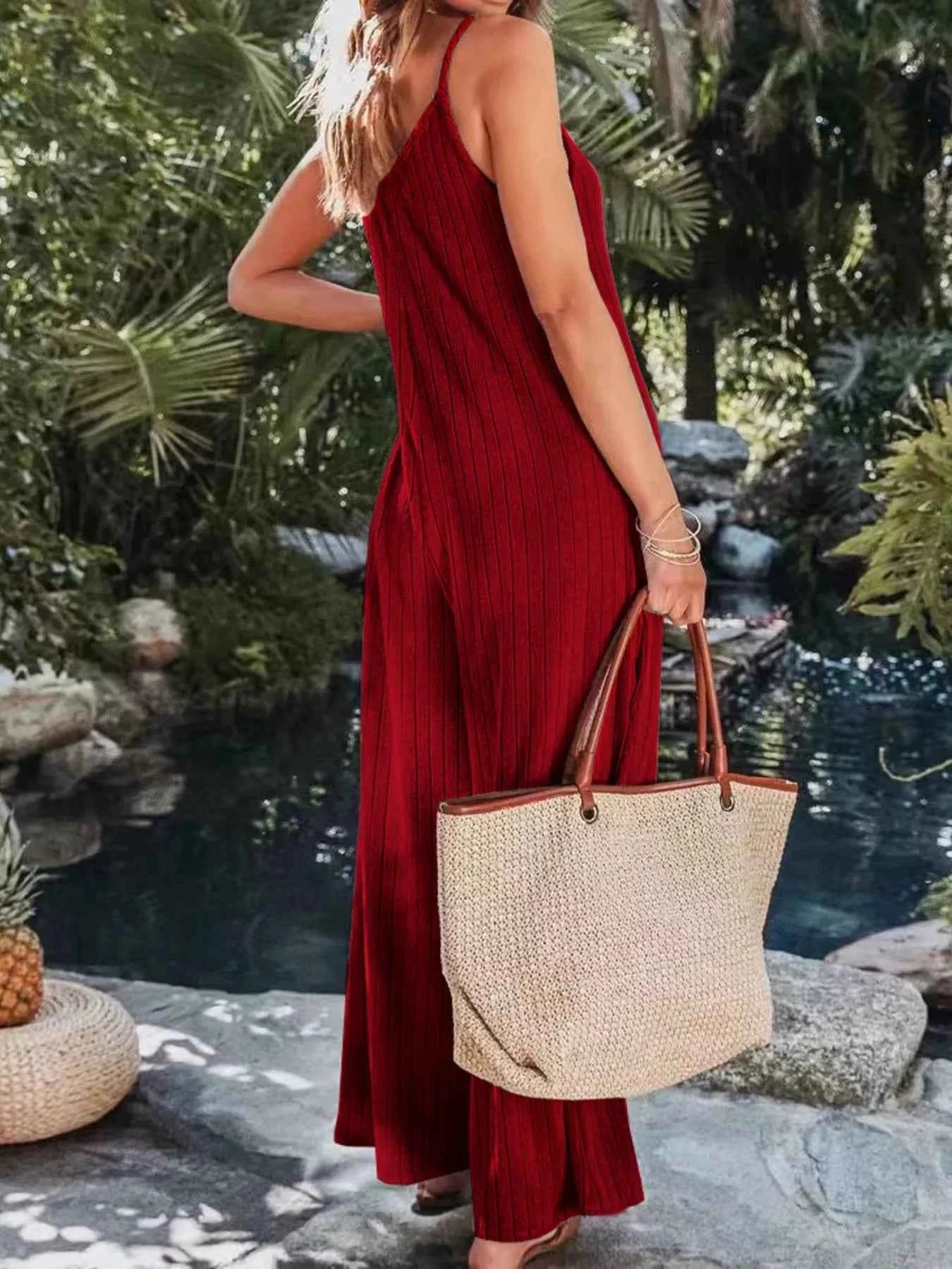Ribbed V-Neck Wide Leg Jumpsuit 7f323900872f4fb689bb795b0a6049ee-Max-Origin
