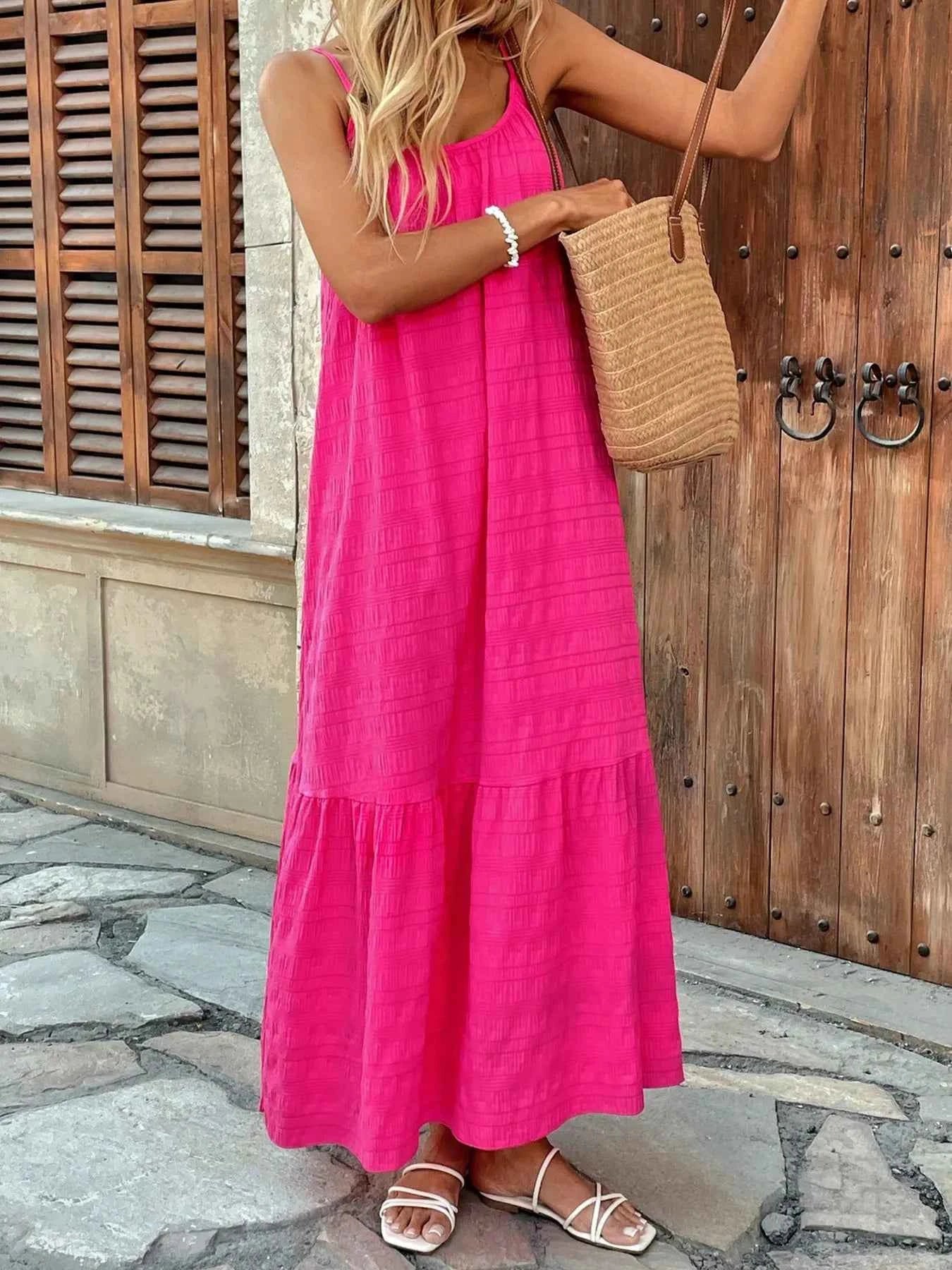 Scoop Neck Tiered Maxi Cami Dress 7f32ebfef811496d8a51a5d8e7e49b40-Max-Origin