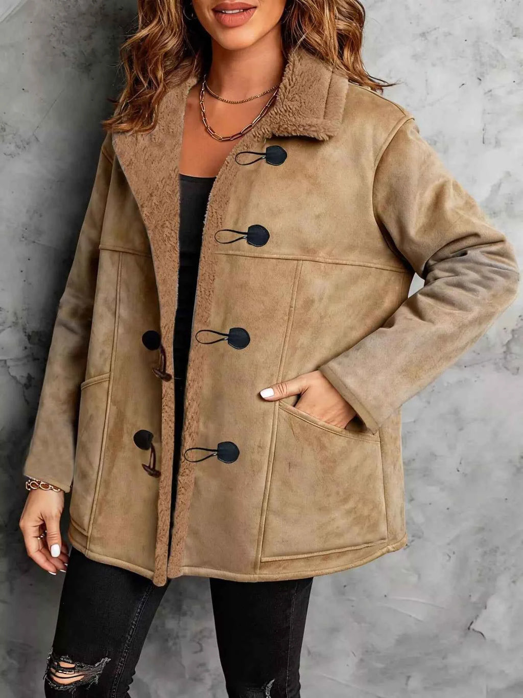 Faux Suede Sherpa Lined Toggle Coat 7f4e2d2c-fa62-4976-8954-459c4df167ce-Max-Origin