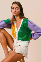 BiBi Mardi Gras Color Block Sequin Sweater Cardigan 7f975a052d9e4d4eafde743ccc1cf689-Max-Origin
