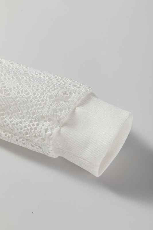 Stripe Textured Knit Lace Patchwork Long Sleeve To 7f9887e3-9778-44e4-878c-67c86e6b76f9