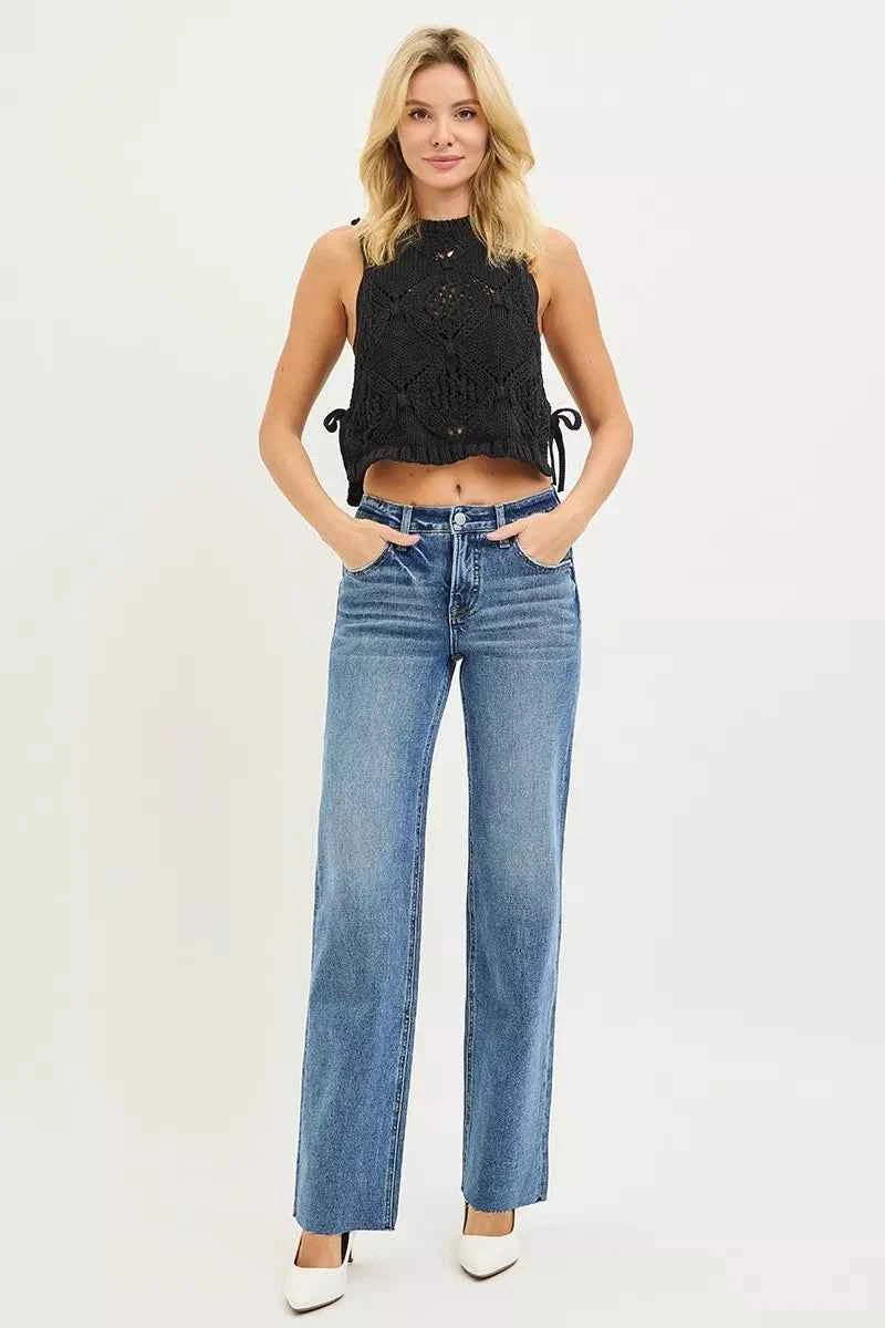 RISEN Tummy Control 4 Way Stretch Mid Rise Straight Jeans 7fa276efc076473da349084672f7cedb-Max-Origin