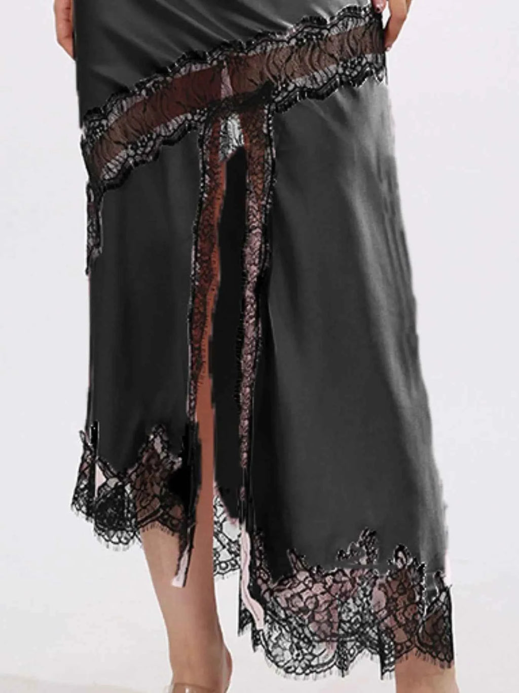 Lace Trim Asymmetrical Midi Skirt 7fa76695-a7b2-4251-acd6-696aaed0bddd-Max-Origin