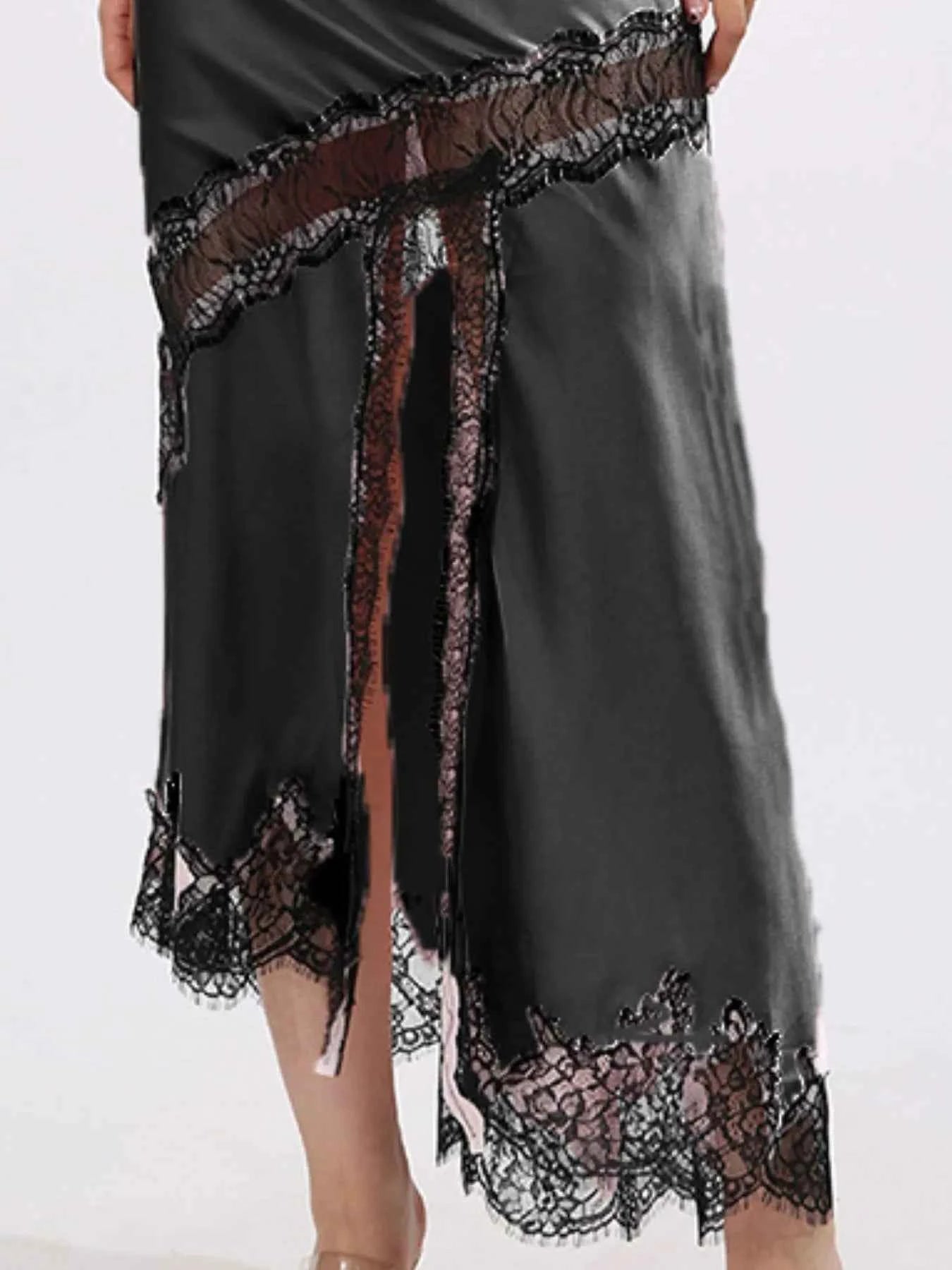 Lace Trim Asymmetrical Midi Skirt 7fa76695-a7b2-4251-acd6-696aaed0bddd-Max-Origin