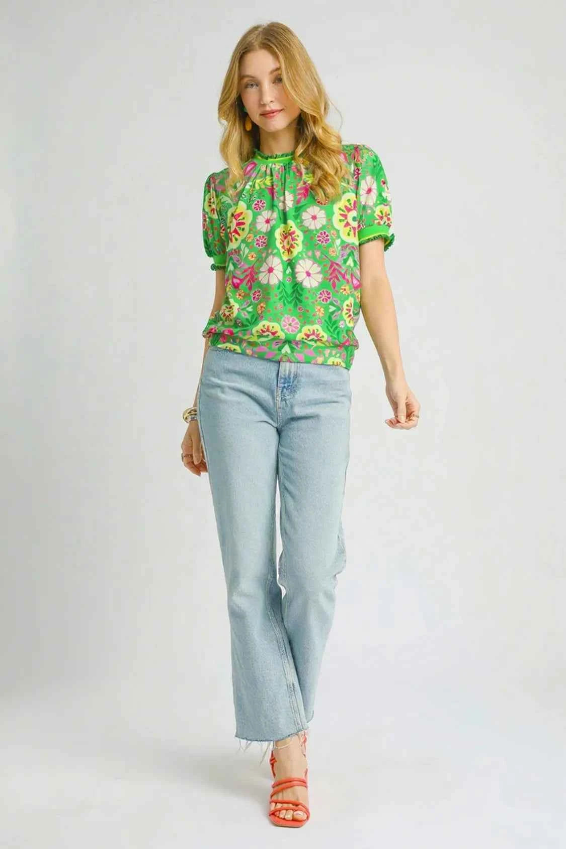Retro Floral Puff Sleeve Top 7fad2b0e-d487-419b-a5d3-a832a98902c1-Max-Origin