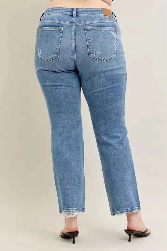 Judy Blue Full Size Mid Rise Wash Destroy Hem Bootcut Jeans Plus Size 7faf6050-0f0d-4e2a-9298-9c72db1074b0-Max-Origin
