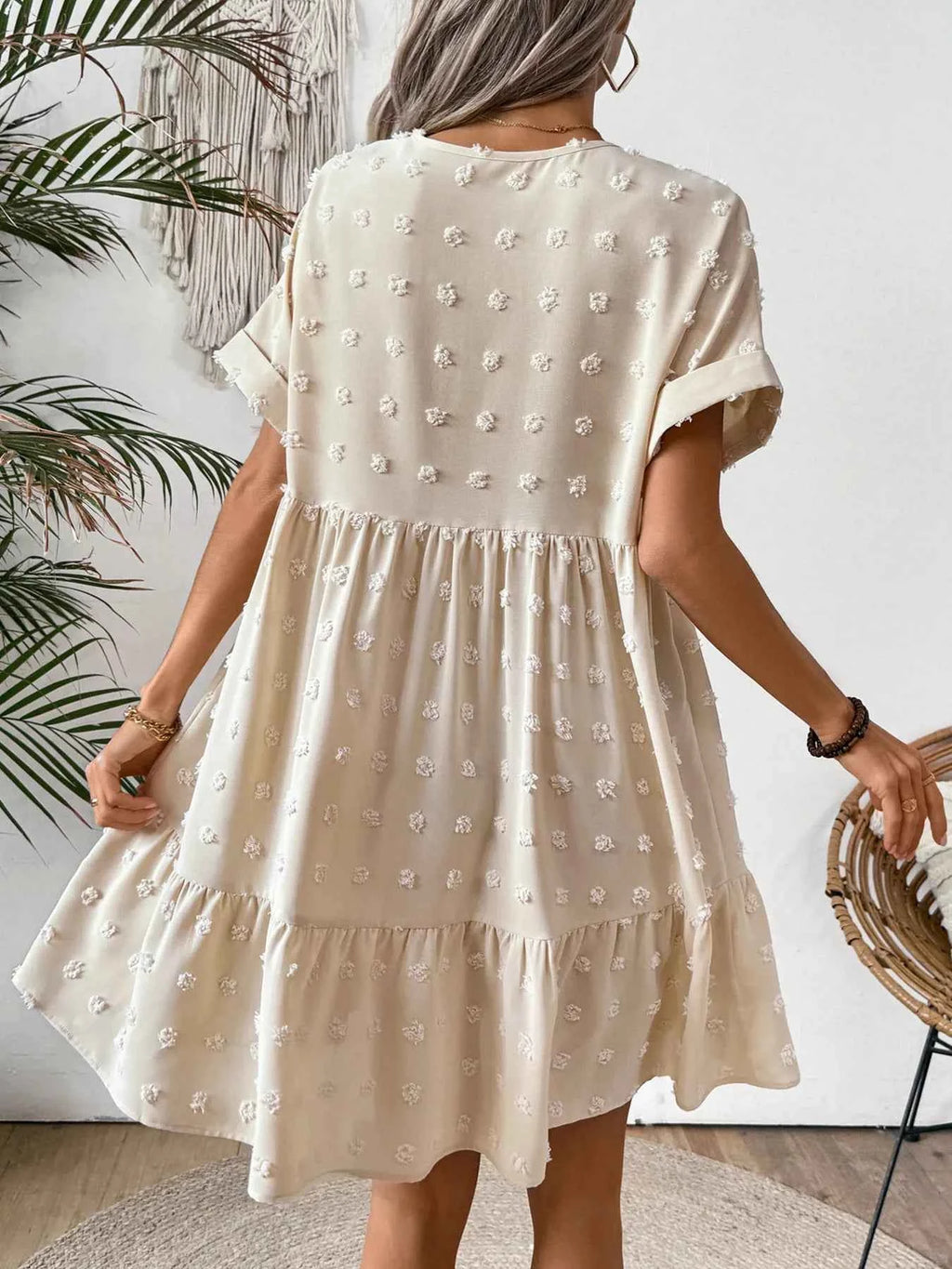 Ruffled Hem Swiss Dot Mini Dress 7fb4d74ea97b43aba1a2ebeced2001af-Max-Origin