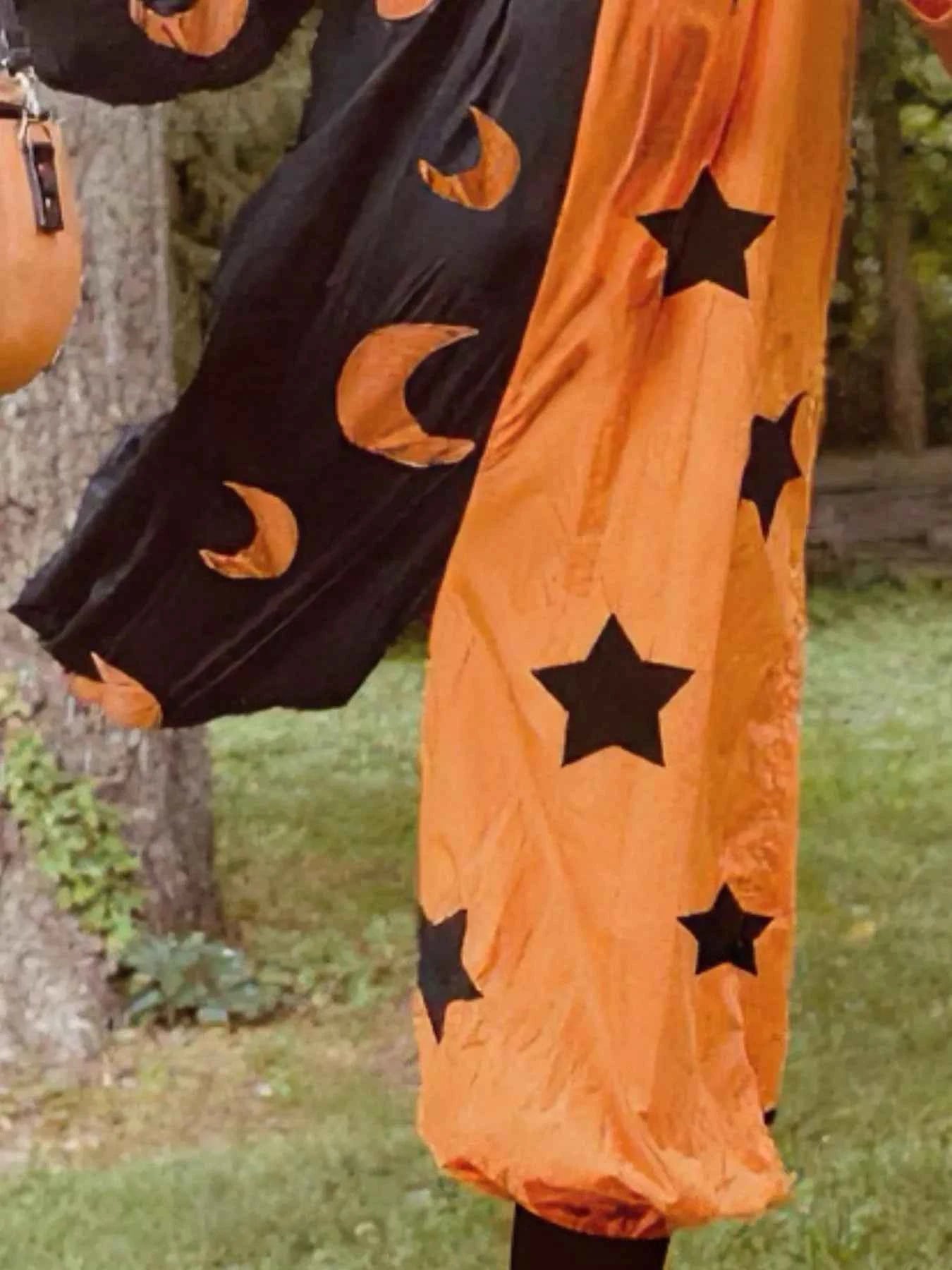 Halloween Two-Tone Star & Moon Print Jumpsuit 7fbdb958-0054-4371-9634-327d215c9e2d-Max-Origin
