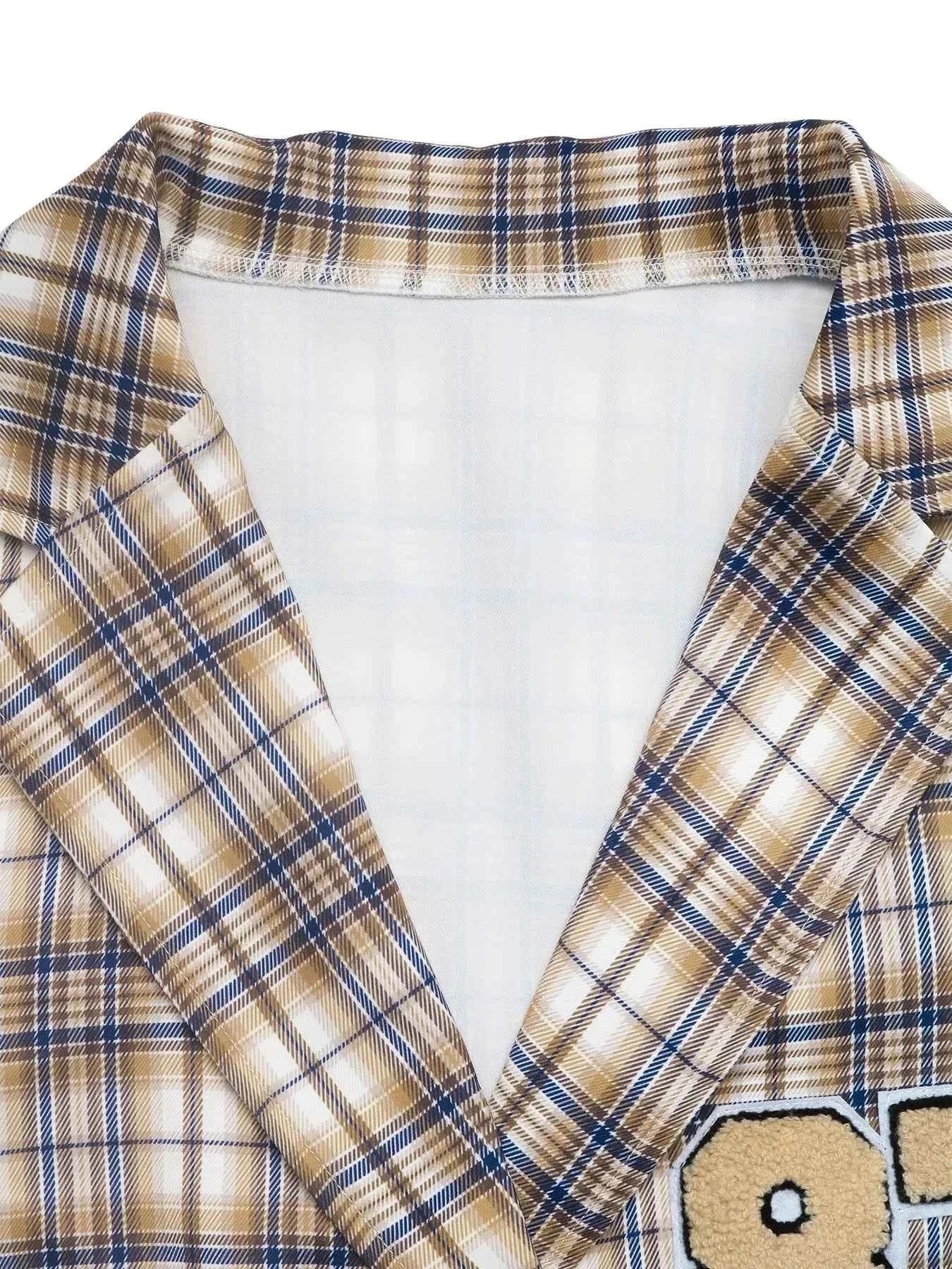 Number 87 Plaid Long Sleeve Blazer 7fc87ee507f04fd78ff9dc594d0f4d17-Max-Origin