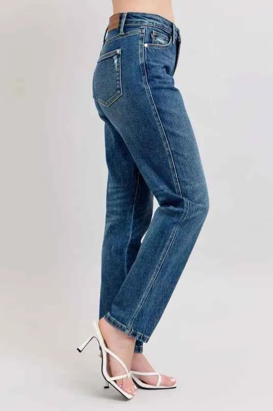 Full Size High Waisted Rigid Magic Non-destroy Straight Leg Jeans Plus Size 7fcd27bd-b6ee-4c8b-a6a5-6a3791c546ef-Max-Origin
