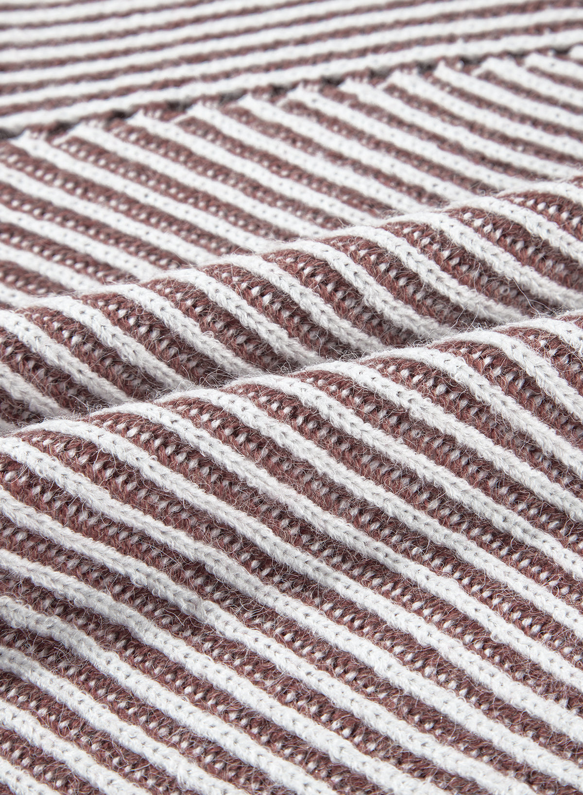 Black Striped Print Ribbed Knit Raglan Sleeve Baggy Sweater Coffee 60%Acrylic+40%Polyamide 7fe6eecfea1c480f