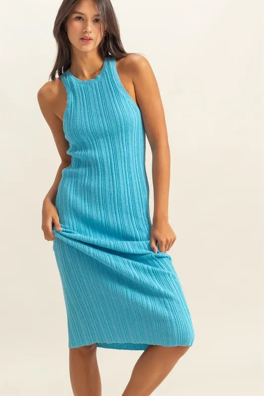 Round Neck Bodycon Ribbed Knit Dress 7fed902d5eda45cf92f9c2d621961b85-Max-Origin