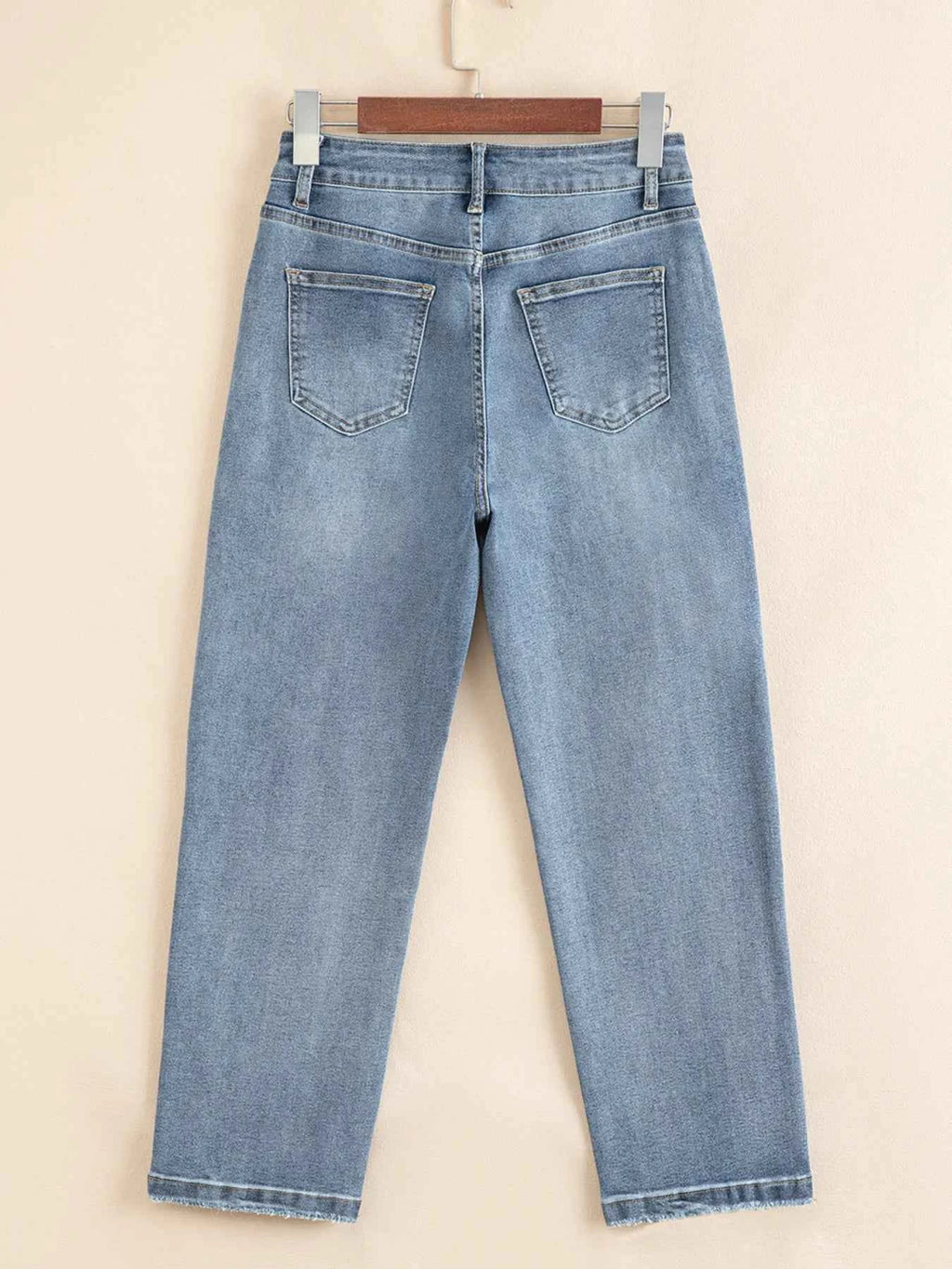 Distressed Ankle-length Straight Jeans 7ffa44f97e104e6d824c8679e9559209-Max-Origin