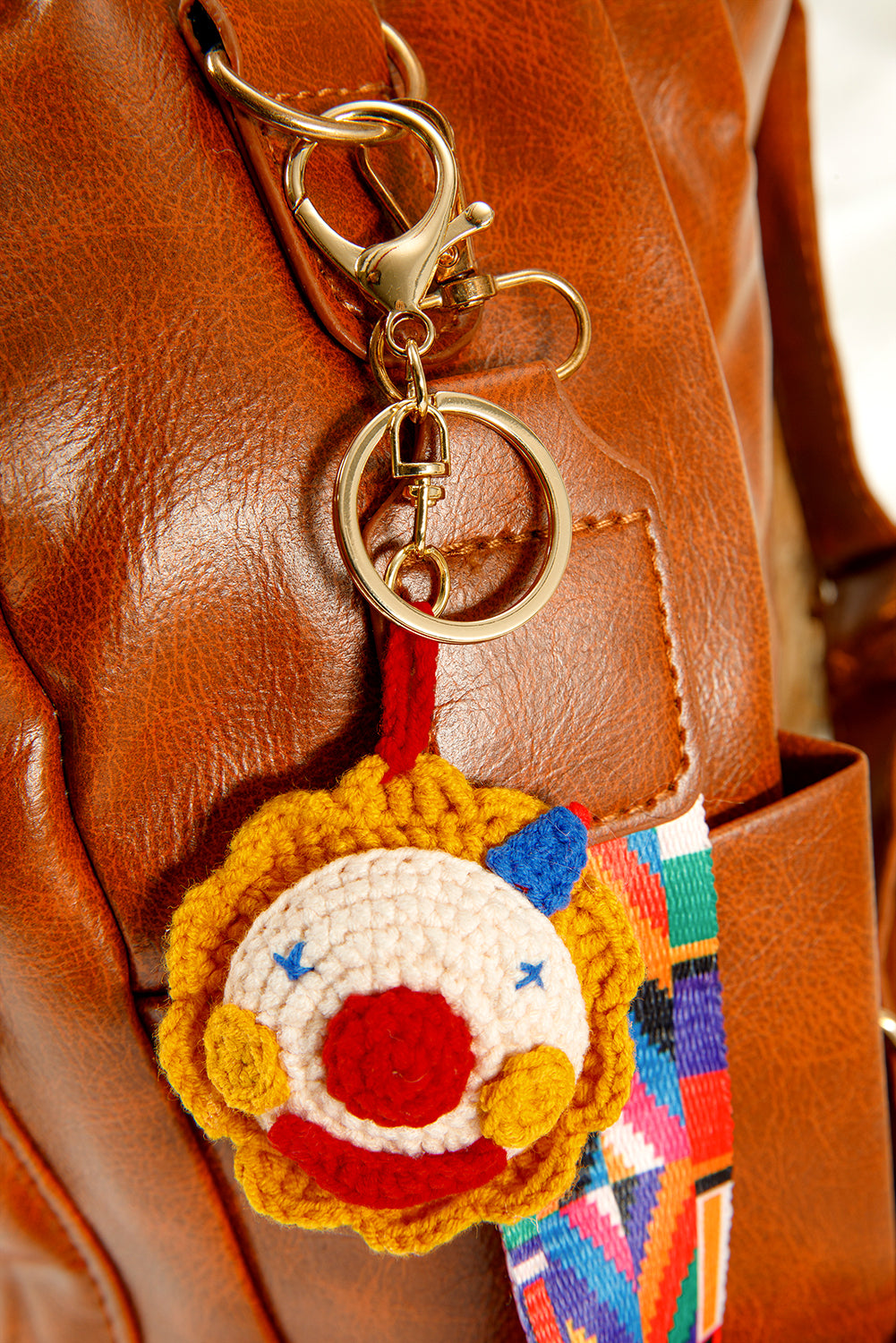 Citrus Crochet Clown Pendant Keychain 80280dd93864e4c9