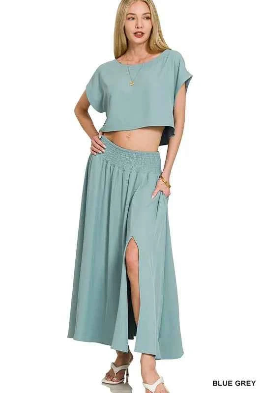 Zenana Heavy Woven Span Crop Tee & Skirt Set 8041b04e654b4cbb957bf3598136d613-Max-Origin