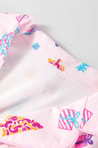 Pink Christmas Twinkle Tree Print Casual Shirt Sleep Dress 80520580d23d9c9a