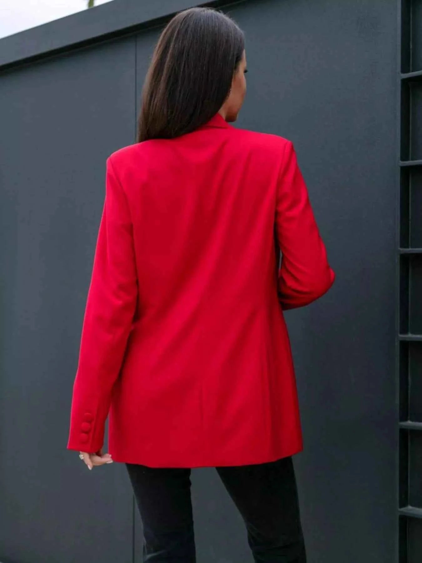 Lapel Collar Long Sleeve Blazer 80742abcadd344f280a3ee9def2940a3-Max-Origin