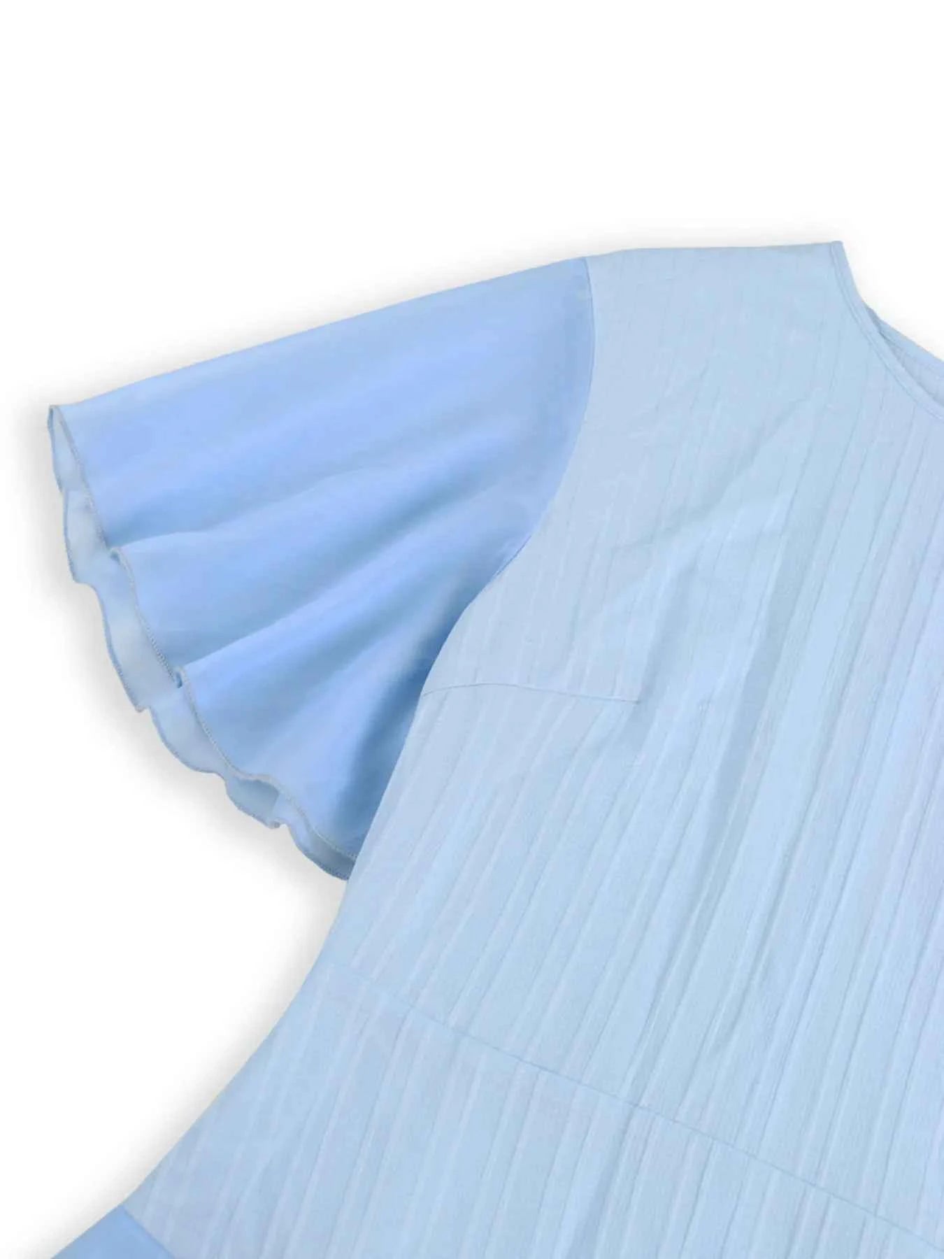 Ruffled Round Neck Flutter Sleeve Dress 807d0bb3985e4993ae5877693a1a891b-Max-Origin