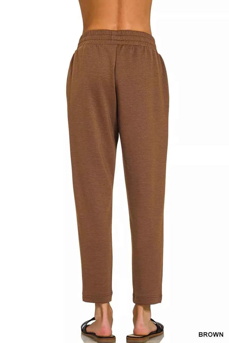 Zenana Scuba Capri Sweatpants with Pocket 80bc69c555e948b2884b71b778f72fcf-Max-Origin