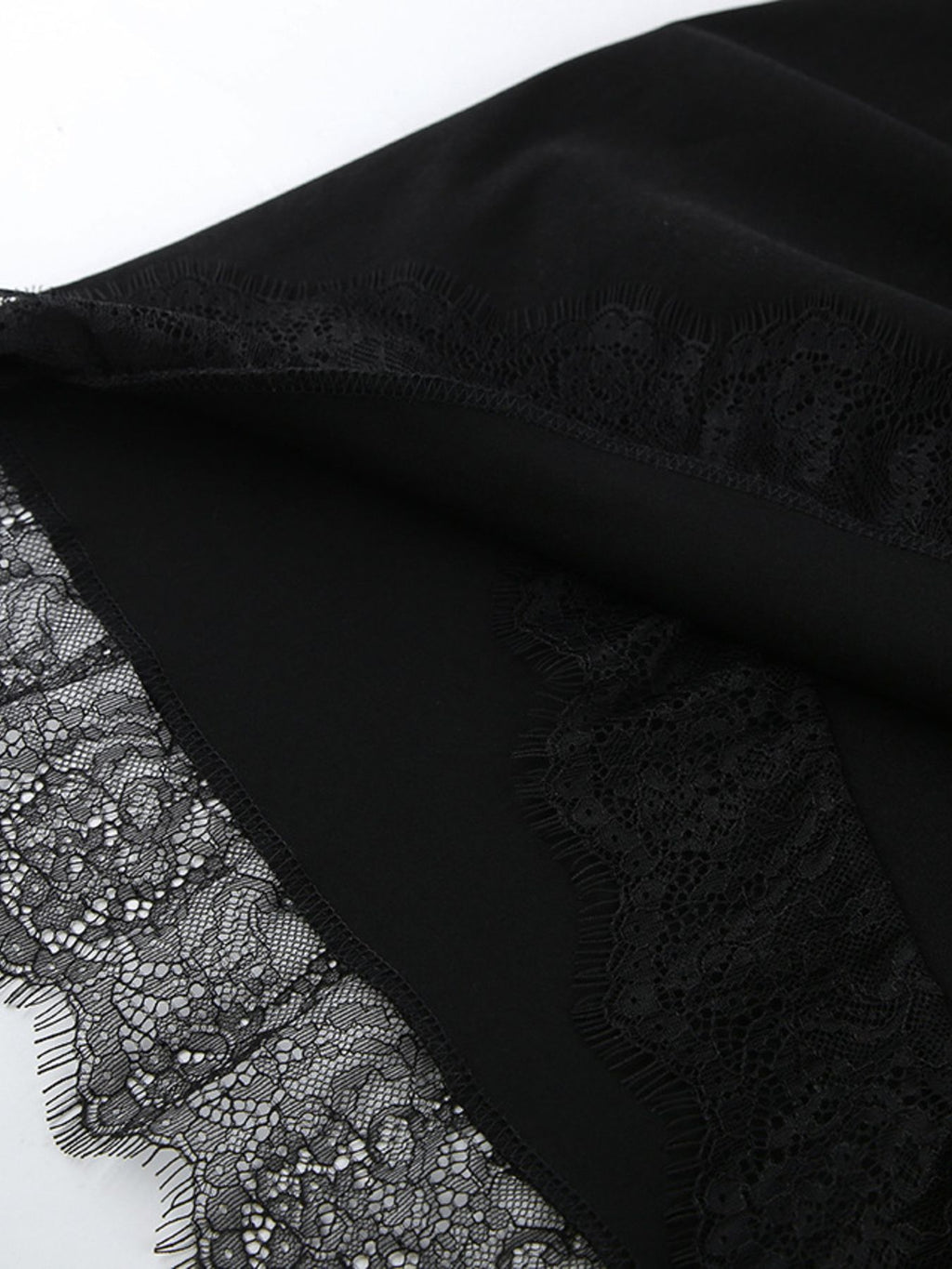 Lace Detail Button Front Long Sleeve Dress 80c1f1cd-9731-4744-b36f-970d4d61a26f-Max